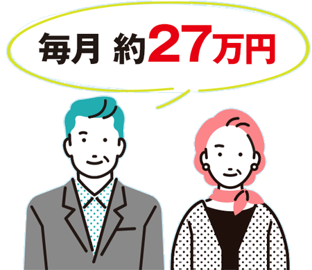 毎月約27万円