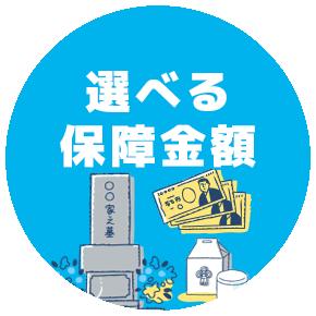 選べる保障金額 50～300万円まで