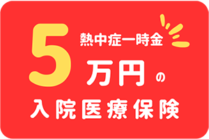 熱中症一時金特約つき医療保険ナンバーワン